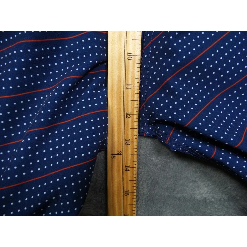New England Patriots Shorts Mens Size 38 Blue Striped NFL Team Apparel Stretch